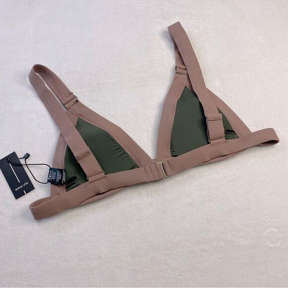 DOLCE VITA SWIM WANDERER BANDED RIBBED BIKINI TOP NWT - Picture 6 of 13